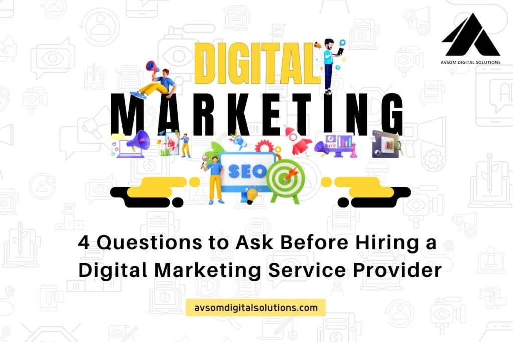 Questions for Digital Marketing Service Provider?